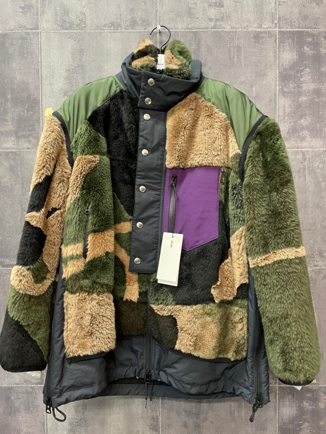 通販卸売り sacai KAWS Faux Fur Reversible Blouson 2