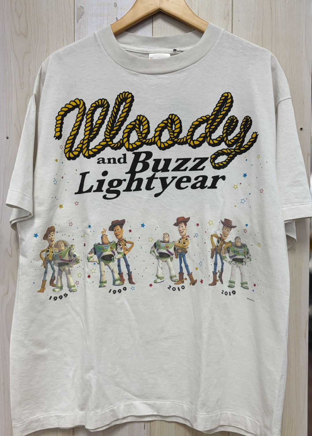□SAINT Mxxxxxx x Toy Story Pixar SS T-Shirt/Woody&Buzz “White” 他